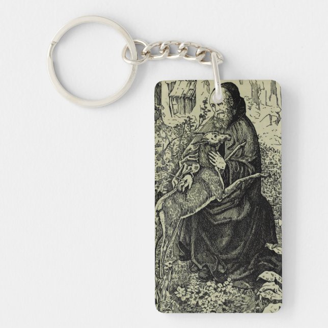 Saint Giles the Hermit Key Ring (Front)