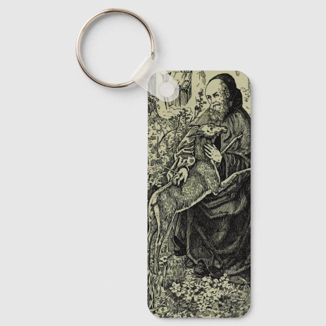 Saint Giles the Hermit Key Ring (Front)