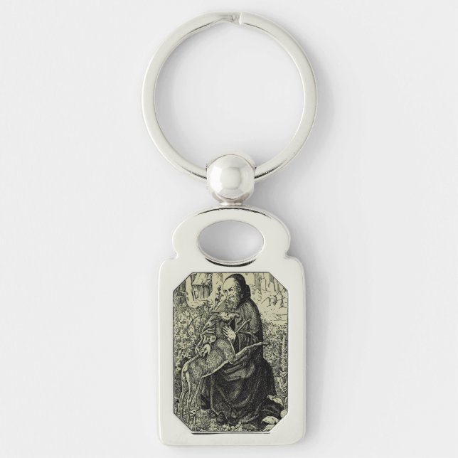 Saint Giles the Hermit Key Ring (Front)