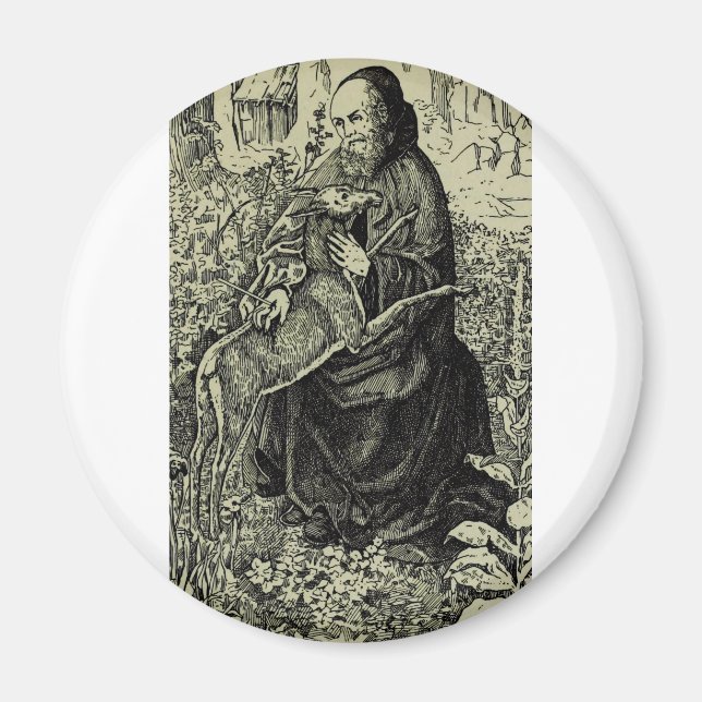 Saint Giles the Hermit Magnet (Front)