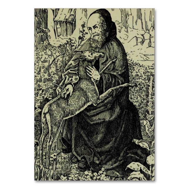Saint Giles the Hermit Table Number (Front)