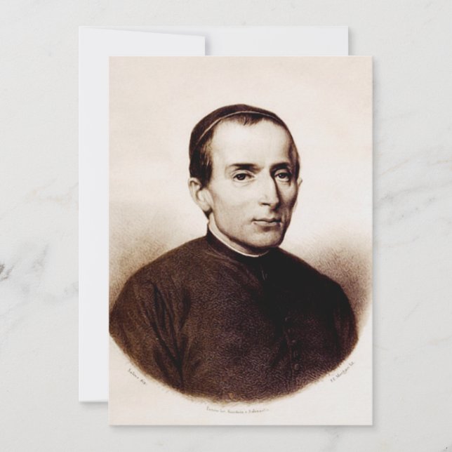 Saint Giuseppe Cafasso Sacred Mercy Art Invitation (Front)