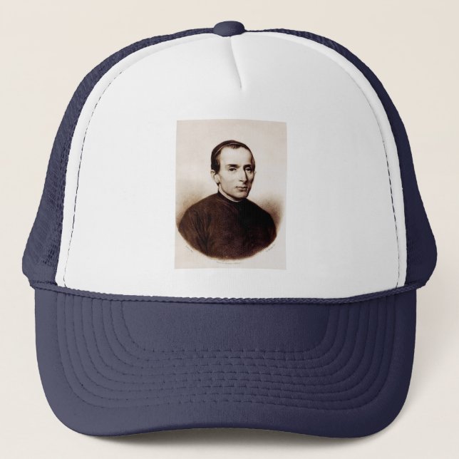 Saint Giuseppe Cafasso Sacred Mercy Art Trucker Hat (Front)