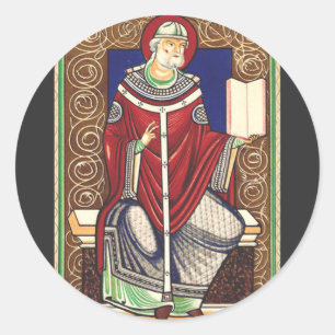Saint Gregory the Great Doctor of the Church Classic Round Sticker