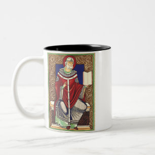Saint Gregory the Great Doctor of the Church Two-Tone Coffee Mug