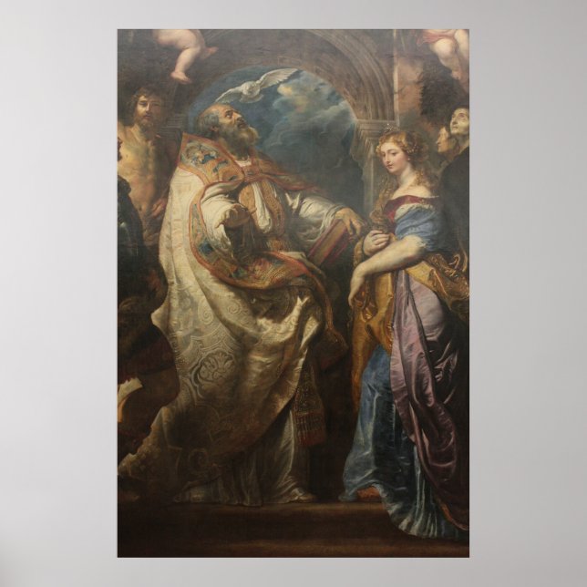 Saint Gregory with Saints Poster (Front)