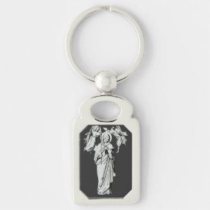 Saint Gudula of Brabant Key Ring