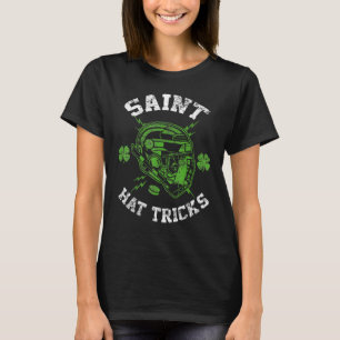 Saint Hat Tricks Leprechaun Lover Hockey St. Patri T-Shirt