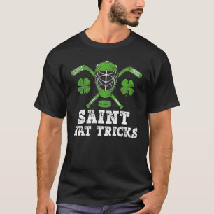 Saint Hattrick St Patrick's Day Hockey Hat Tricks  T-Shirt