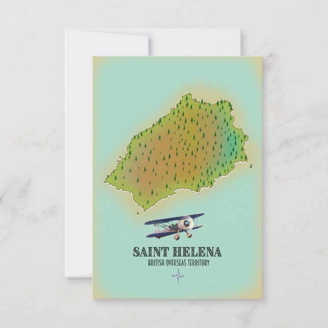 Saint Helena British Overseas Territory map (Front)
