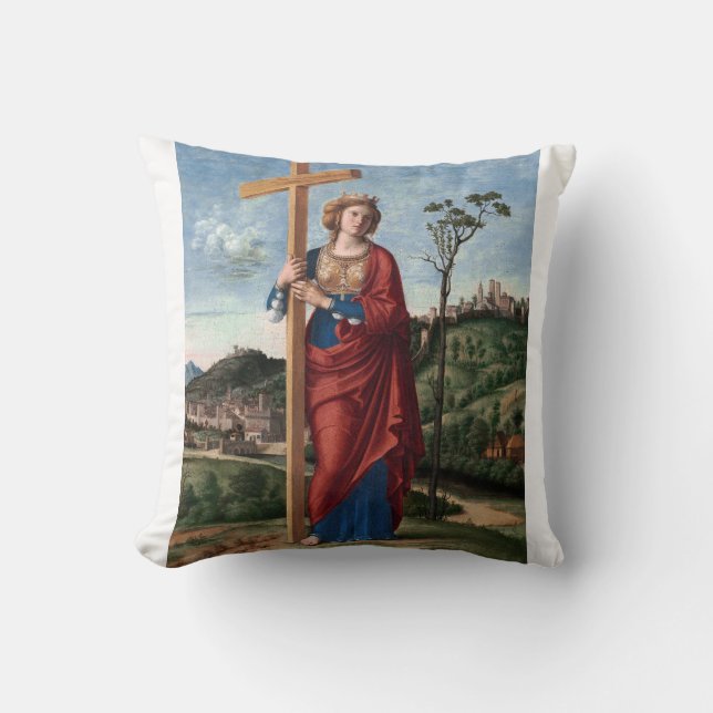 Saint Helena by Cima da Conegliano Cushion (Front)