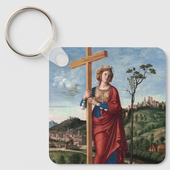 Saint Helena by Cima da Conegliano Key Ring (Front)