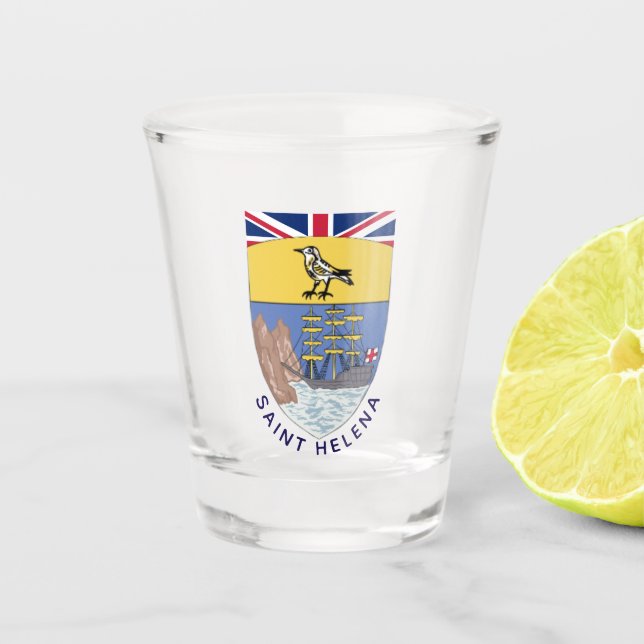 Saint Helena coat of arms Shot Glass (Front)