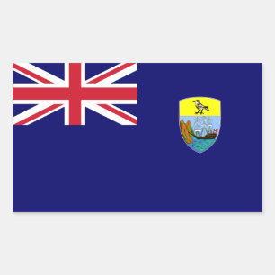 Saint Helena Flag. Britain, British Overseas Rectangular Sticker