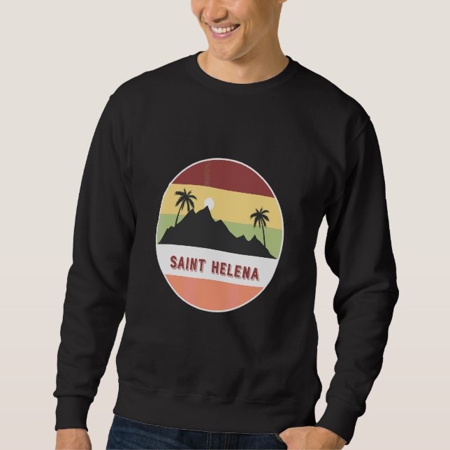 Saint Helena Mountain And Palms Sweatshirt (Front)
