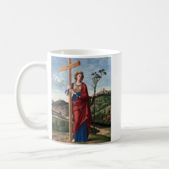 Saint Helena with the True Cross Sacred Art Coffee Mug (Left)