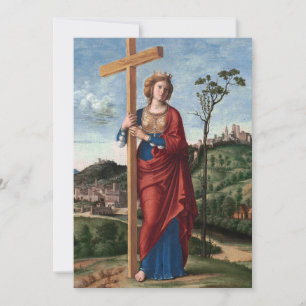 Saint Helena with the True Cross Sacred Art Invitation