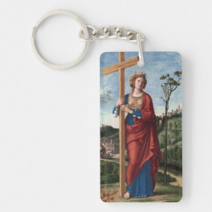Saint Helena with the True Cross Sacred Art Key Ring