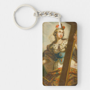 Saint Helena with the True Cross Sacred Art Key Ring