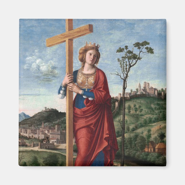 Saint Helena with the True Cross Sacred Art Magnet (Front)