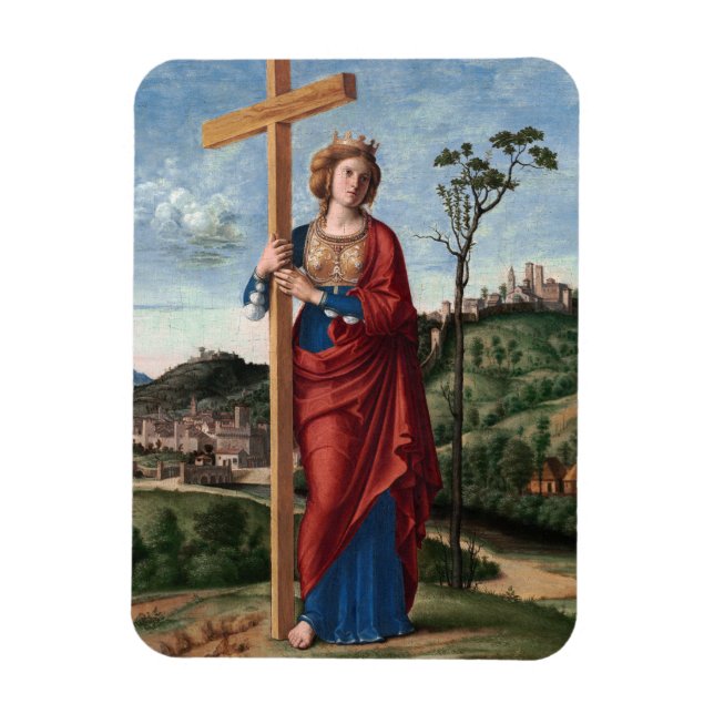 Saint Helena with the True Cross Sacred Art Magnet (Vertical)