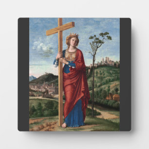 Saint Helena with the True Cross Sacred Art Plaque