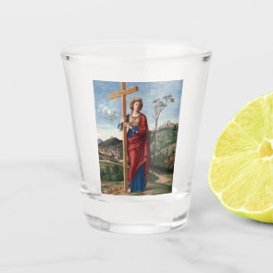 Saint Helena with the True Cross Sacred Art Shot Glass
