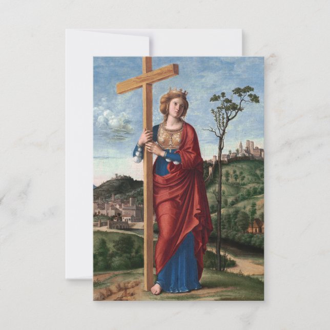 Saint Helena with the True Cross Sacred Art Thank You Card (Front)