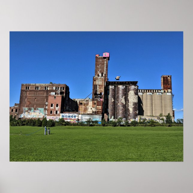 Saint Henri Montreal Quebec Canada Malting Factory Poster (Front)