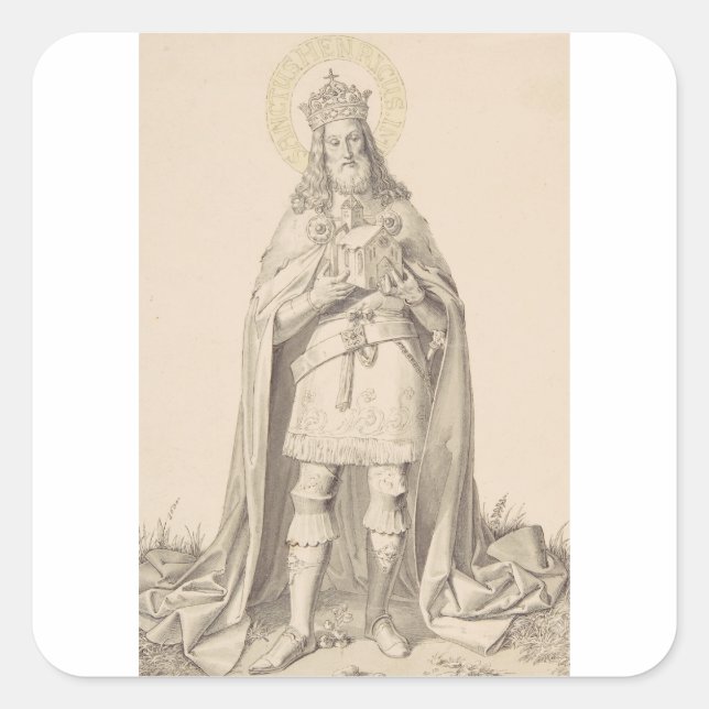 Saint Henry II the Holy Roman Emperor Square Sticker (Front)