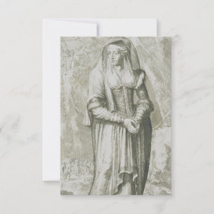 Saint Hildegard of Bingen Cosmic Harmony Holy Card