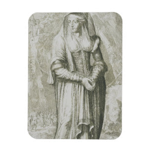 Saint Hildegard of Bingen Medieval Mystic Art Magnet