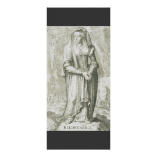 Saint Hildegard of Bingen Medieval Mystic Art Rack Card