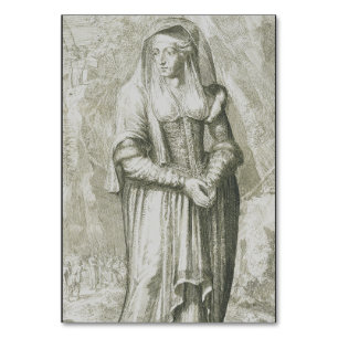 Saint Hildegard of Bingen Medieval Mystic Art Table Number