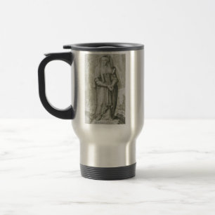 Saint Hildegard of Bingen Medieval Mystic Art Travel Mug