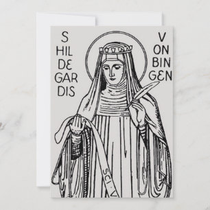 Saint Hildegard of Bingen Medieval Mystic Invitation