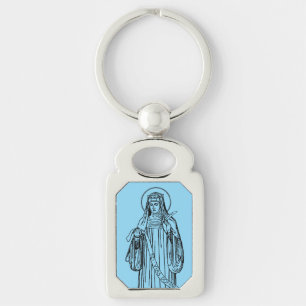 Saint Hildegard of Bingen Medieval Mystic Key Ring
