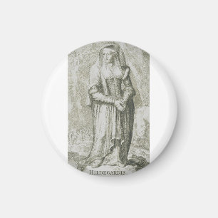 Saint Hildegard of Bingen Medieval Mystic Magnet