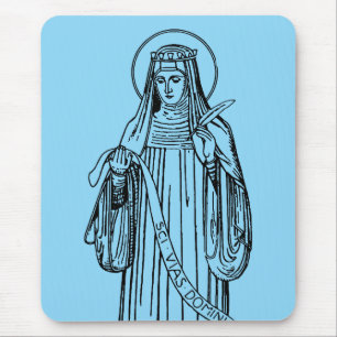 Saint Hildegard of Bingen Medieval Mystic Mouse Mat