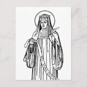 Saint Hildegard of Bingen Medieval Mystic Postcard