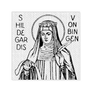 Saint Hildegard of Bingen Medieval Mystic Self-inking Stamp