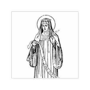 Saint Hildegard of Bingen Medieval Mystic Self-inking Stamp