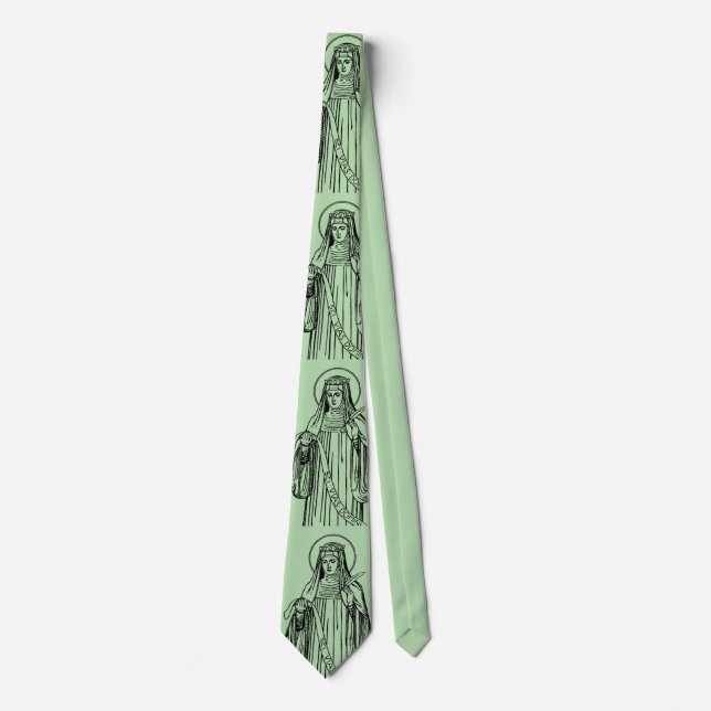 Saint Hildegard of Bingen Medieval Mystic Tie (Front)