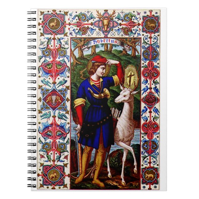 Saint Hubert of Liege with the stag  Notebook (Front)
