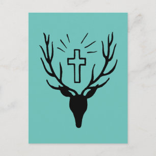 Saint Hubert's Stag Postcard