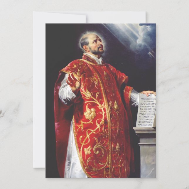 Saint Ignatius of Loyola Founder of the Jesuits Holiday Card (Front)