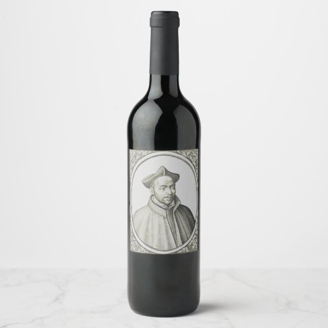 Saint Ignatius of Loyola Founder of the Jesuits Wine Label (Front)