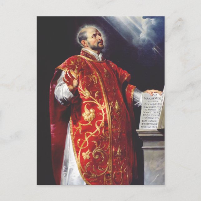 Saint Ignatius of Loyola Postcard (Front)