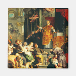 Saint Ignatius of Loyola Sacred Icon Fine Art Magnet