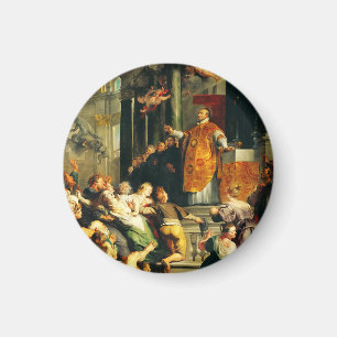 Saint Ignatius of Loyola Sacred Icon Fine Art Magnet